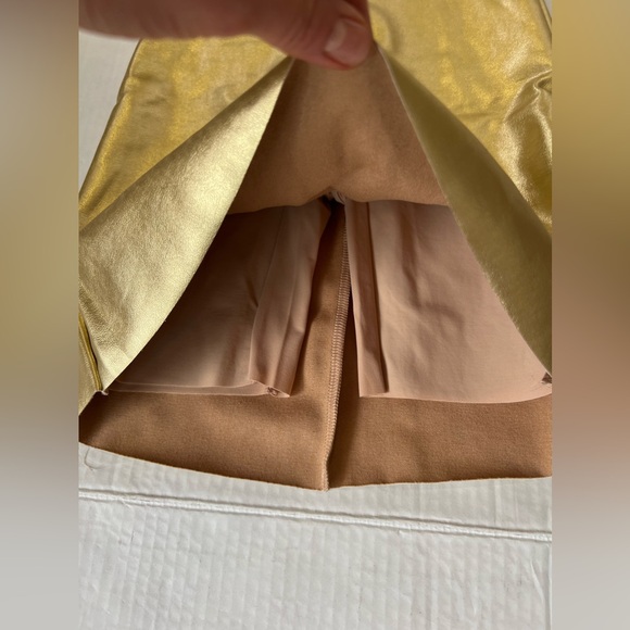 Commando Gold Pencil Mini Skirt Cocktail - Picture 5 of 8
